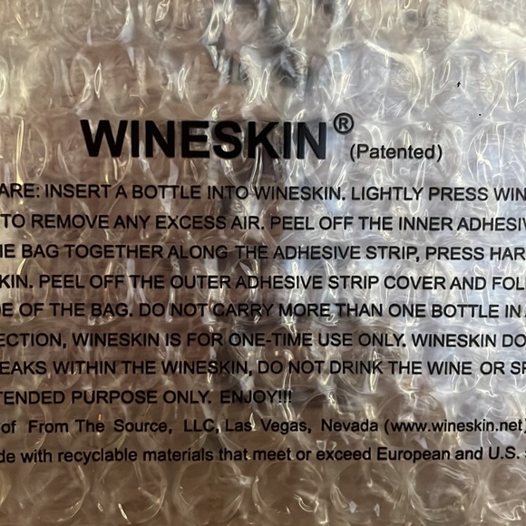 Transparent Wine Skin - Picture 4 of 5